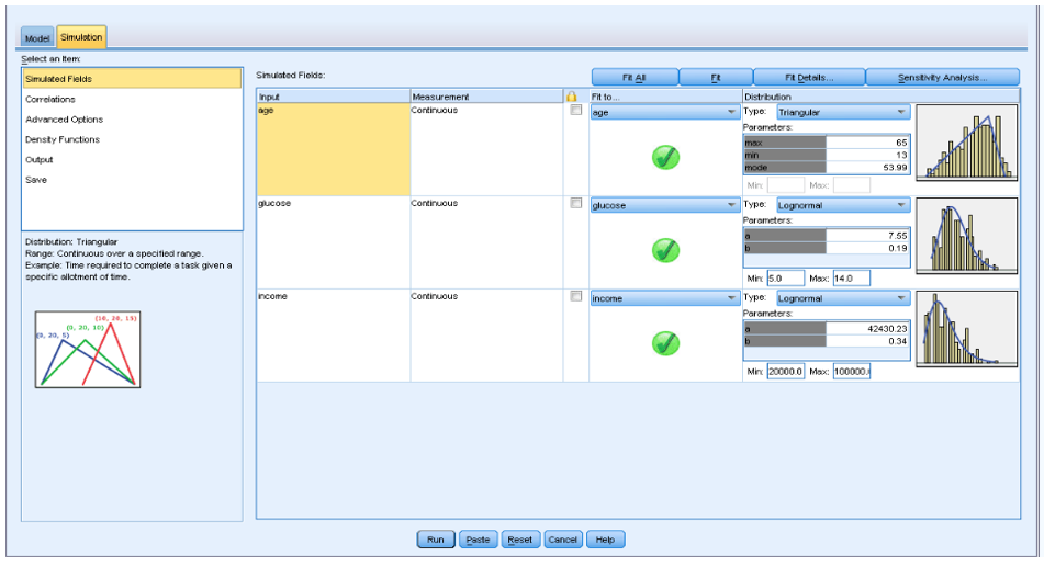 Simulation in Spss